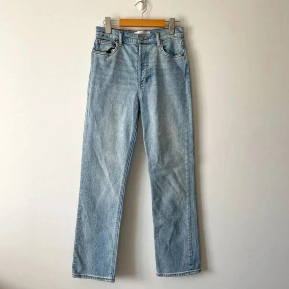 Aritzia Denim Forum The Arlo High Rise  Straight Denim Jean Size 26, 28L - Picture 6 of 10